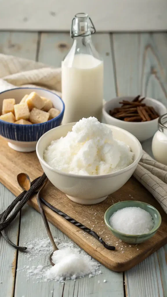 Ingredients for Snow Cream