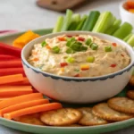 Pepper Jelly Cheese Dip with dippers