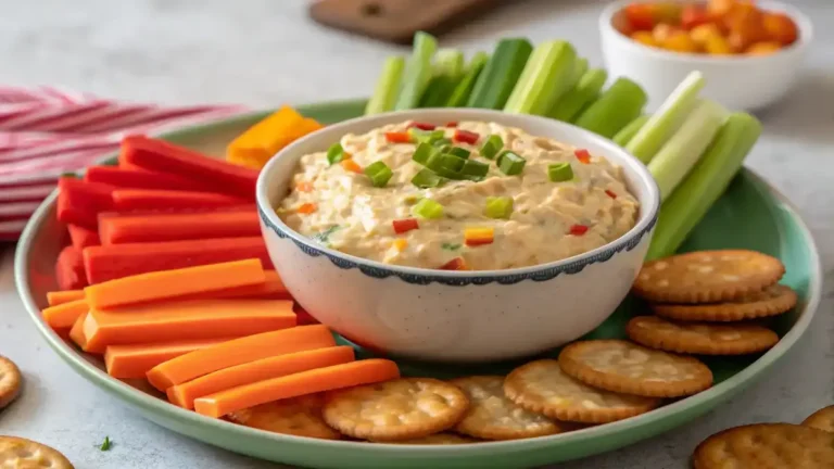 Pepper Jelly Cheese Dip with dippers