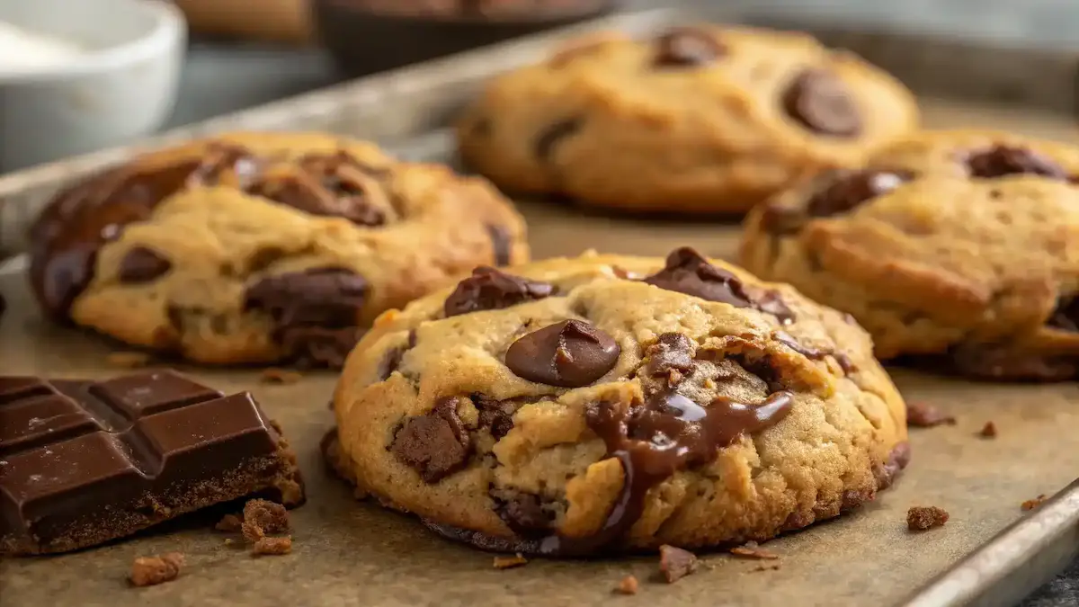 Freshly baked Levain Bakery Chocolate Chip Cookies