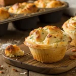 Freshly baked Cheesy Garlic Pull-Apart Muffin Cups