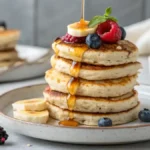Cottage Cheese Banana Oatmeal Protein Pancakes