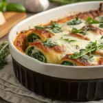 Baked Spinach and Ricotta Rotolo