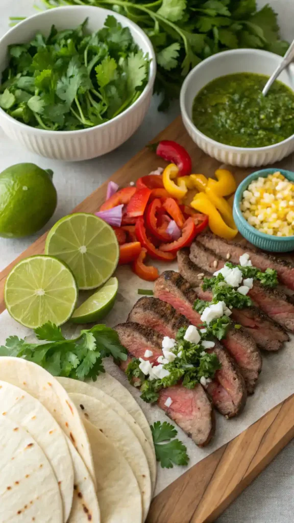 Ingredients for Grilled Steak Tacos