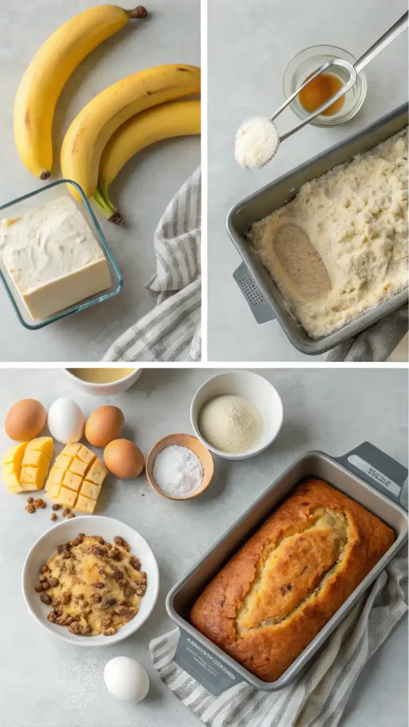 Making Cottage Cheese Banana Bread