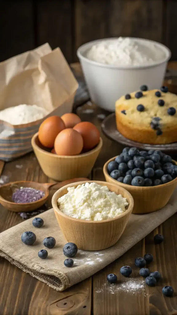 Making Cottage Cheese Blueberry Muffins