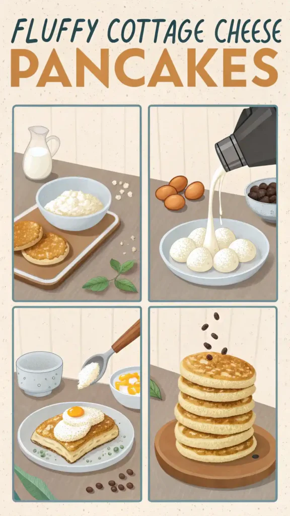 Making Cottage Cheese Pancakes