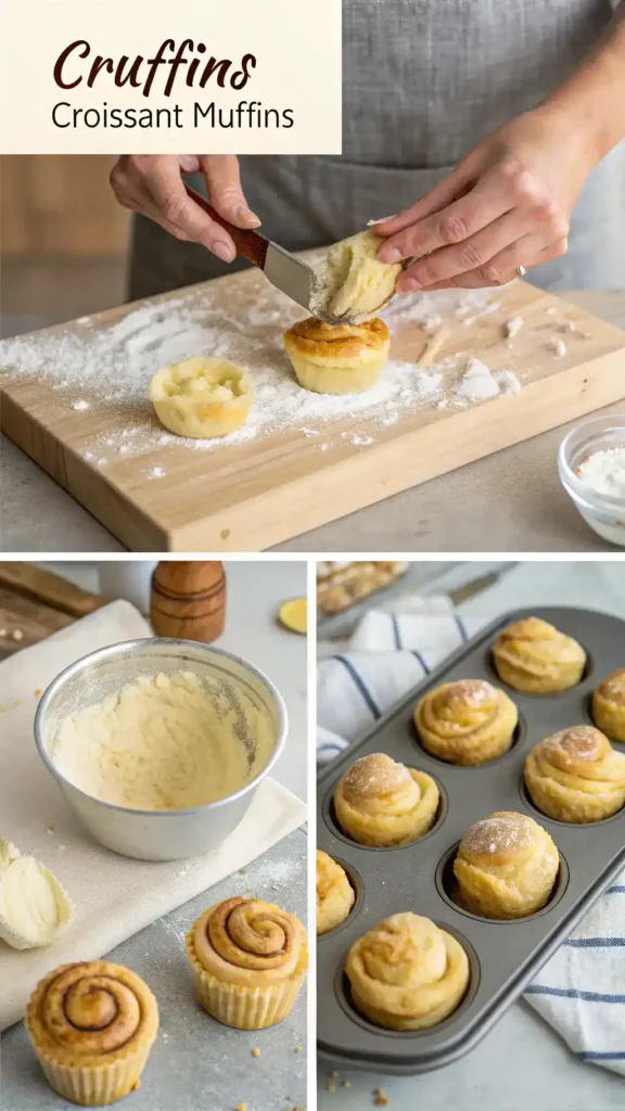 Making Cruffins (Croissant-Muffins)