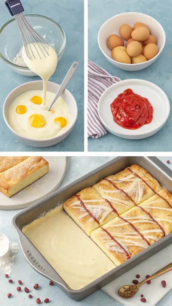 Making Kings Hawaiian Cheesecake Danish