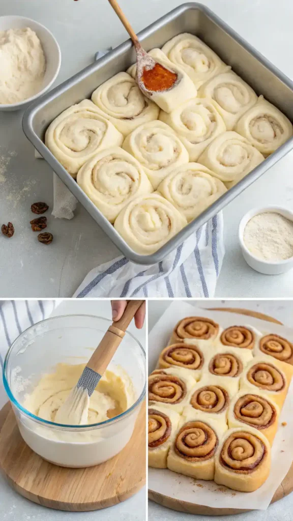 Making King’s Hawaiian Cream Cheese Cinnamon Rolls