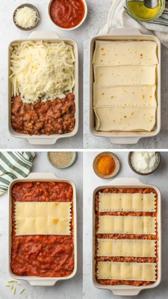 Assembling Million Dollar Lasagna
