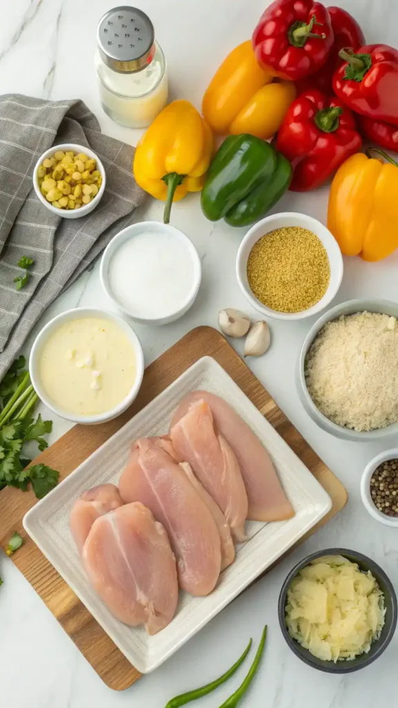 Ingredients for Crock Pot Mississippi Chicken