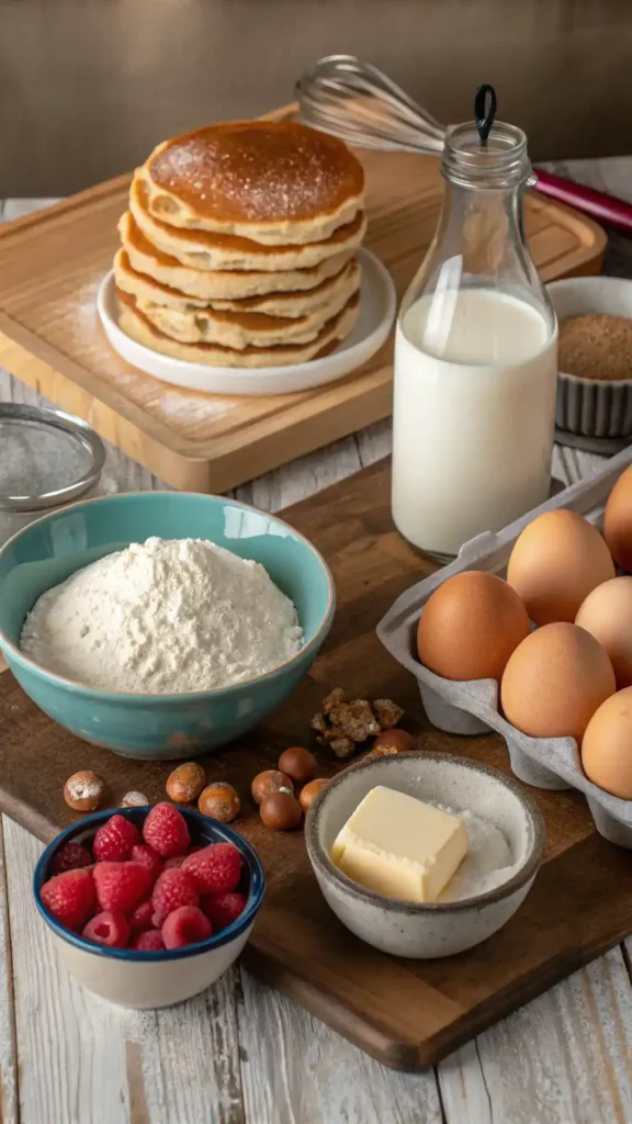Ingredients for Fluffy Pancakes