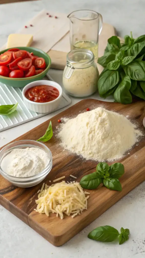 Ingredients for Homemade Classic Pizza