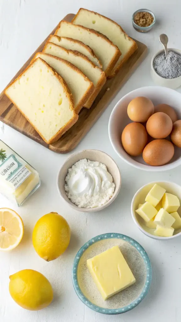 Ingredients for Kings Hawaiian Cheesecake Danish