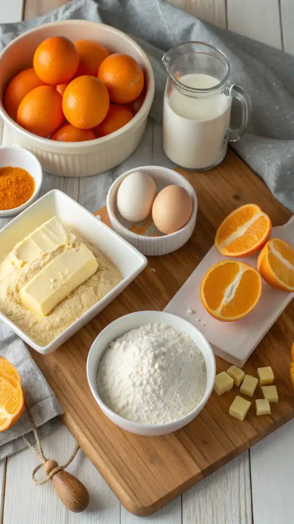 Ingredients for Orange Creamsicle Cake