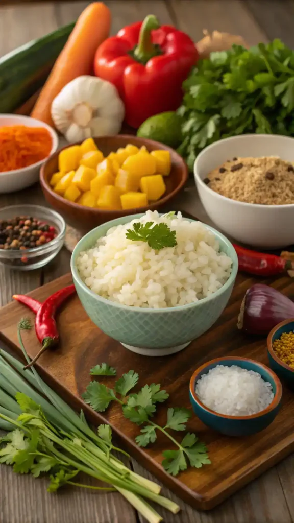Ingredients for Souper Rice.