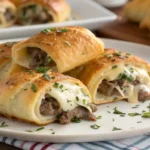 Delicious Philly Cheesesteak Crescent Rolls