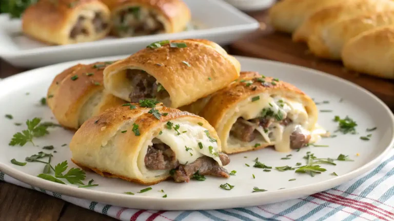 Delicious Philly Cheesesteak Crescent Rolls