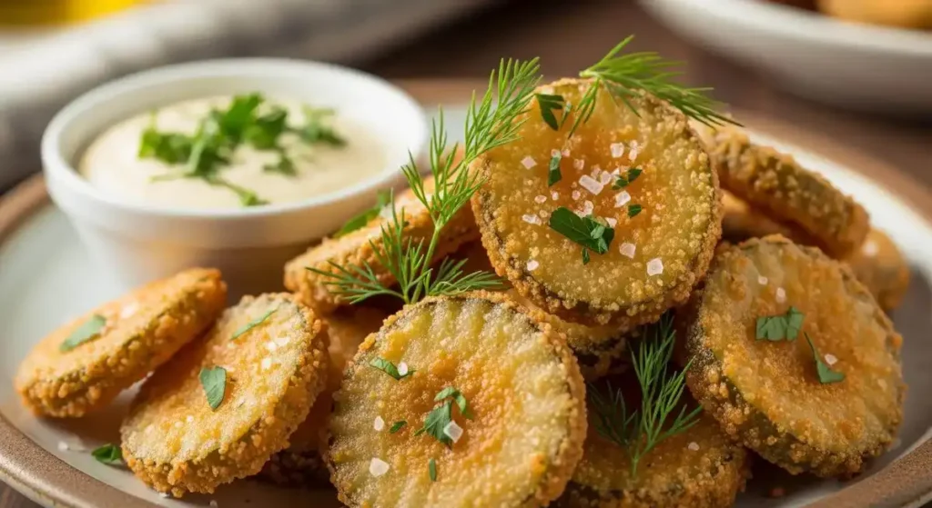 Delicious Crispy Fried Pickles