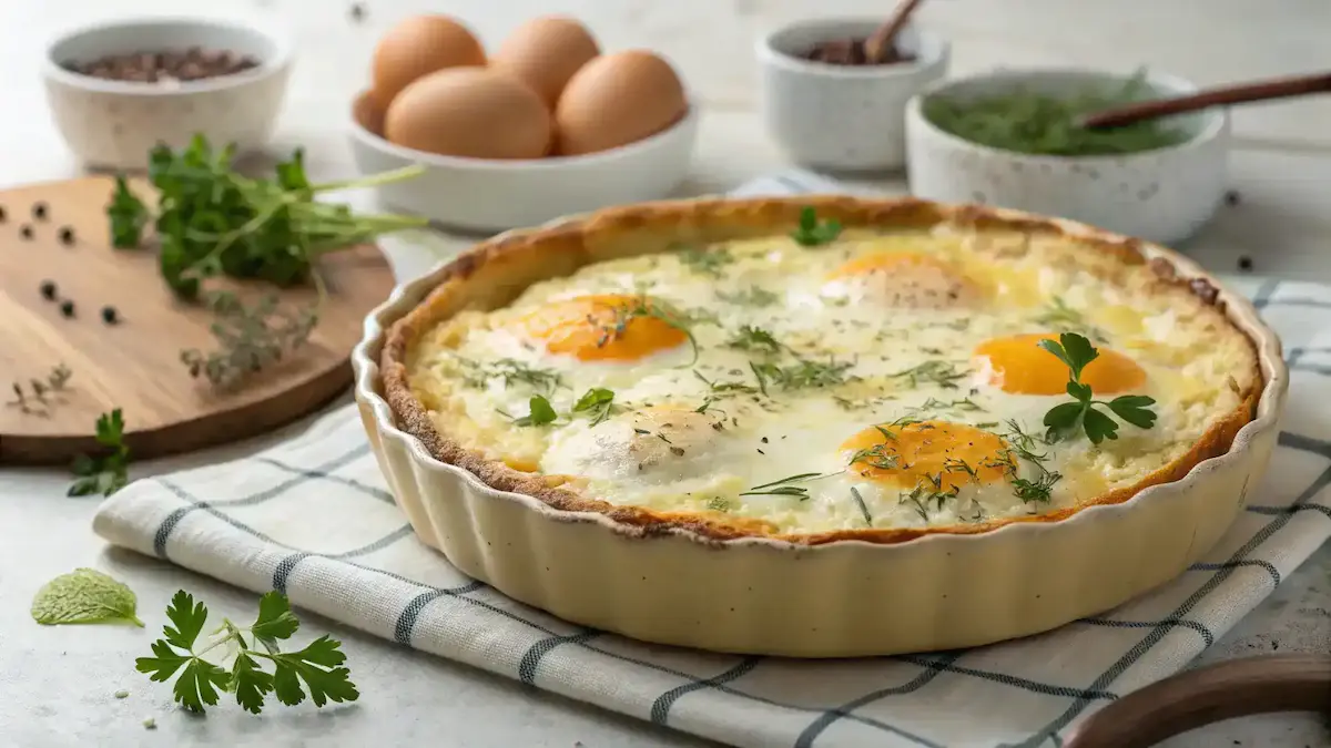 Baked Cottage Cheese Eggs