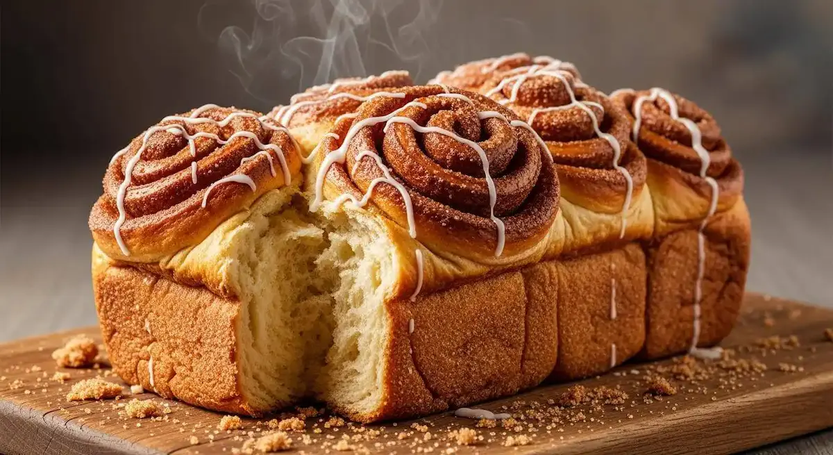 Freshly baked Dollywood Cinnamon Bread