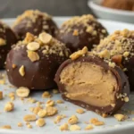Finished No-Bake Peanut Butter Cheesecake Balls