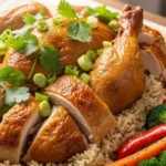 Roasted Chicken with Sticky Rice
