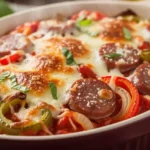 Baked Italian Sausage and Pepper Casserole