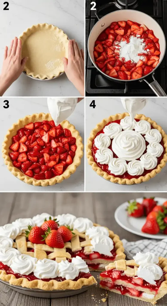 Making Big Boys Fresh Strawberry Pie