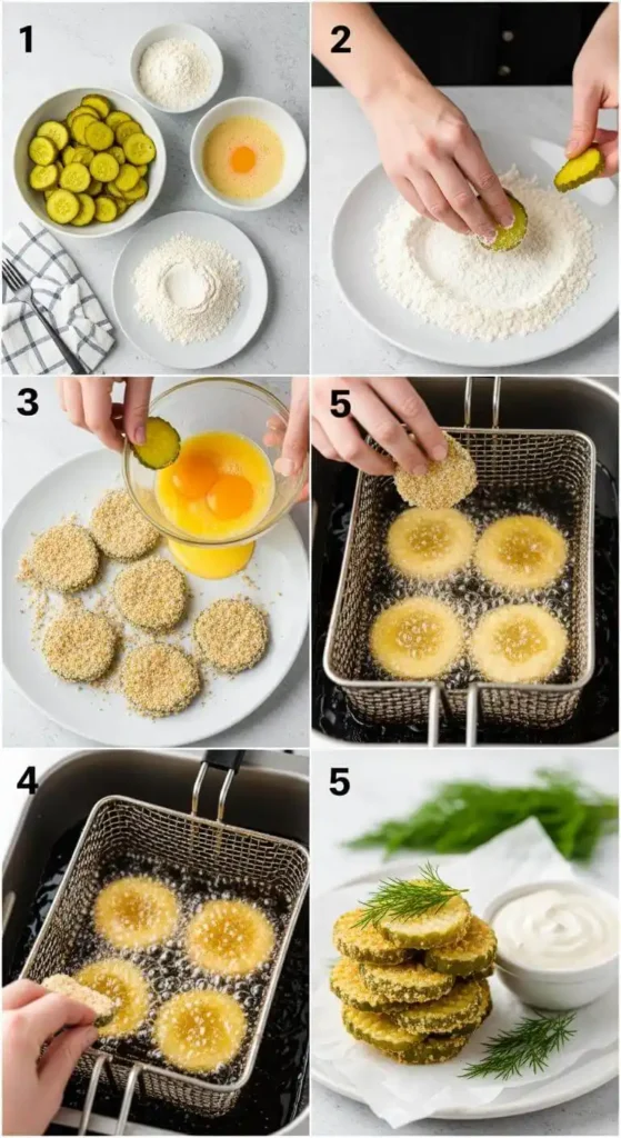 Step-by-step guide to making crispy fried pickles
