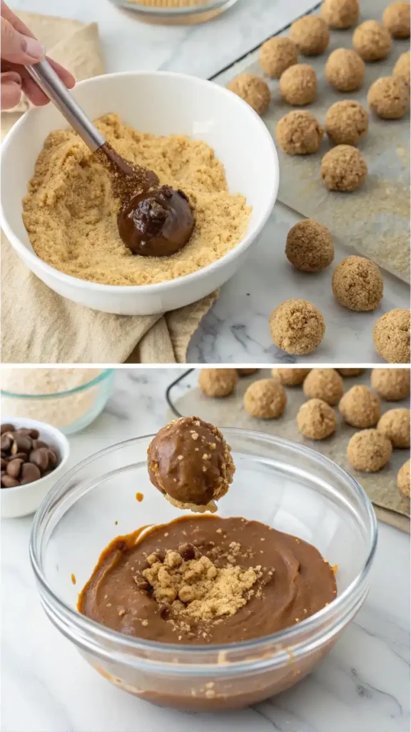 Making No-Bake Peanut Butter Cheesecake Balls