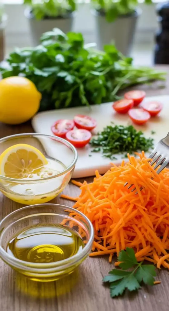 Preparing Zesty Carrot Salad