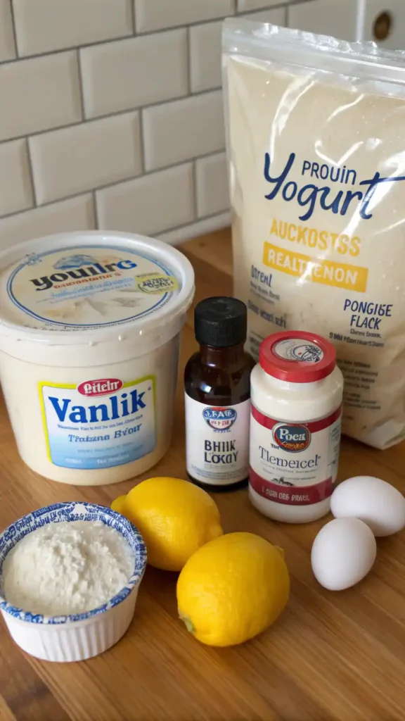 Ingredients for 3-Ingredient Yogurt Cake