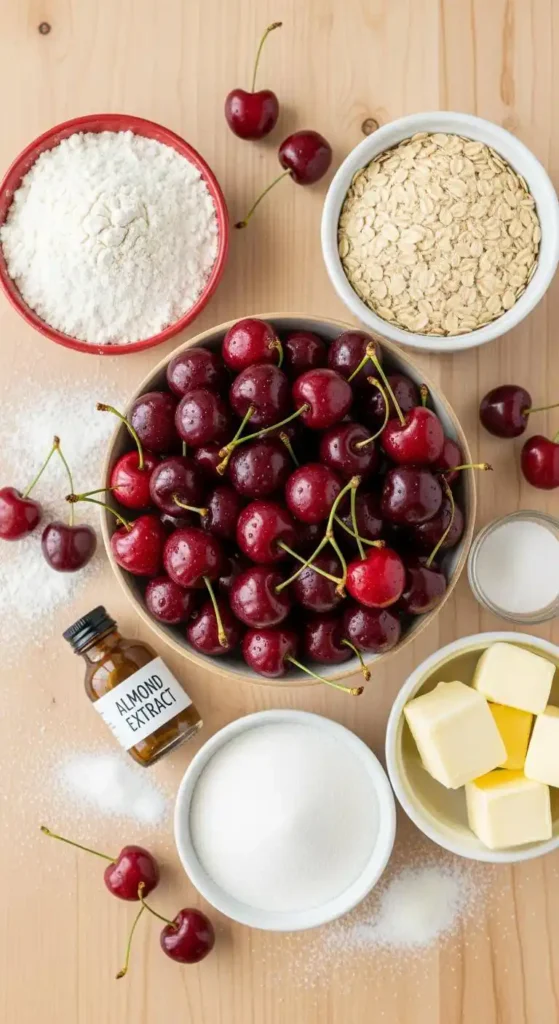 Ingredients for Cherry Pie Bars
