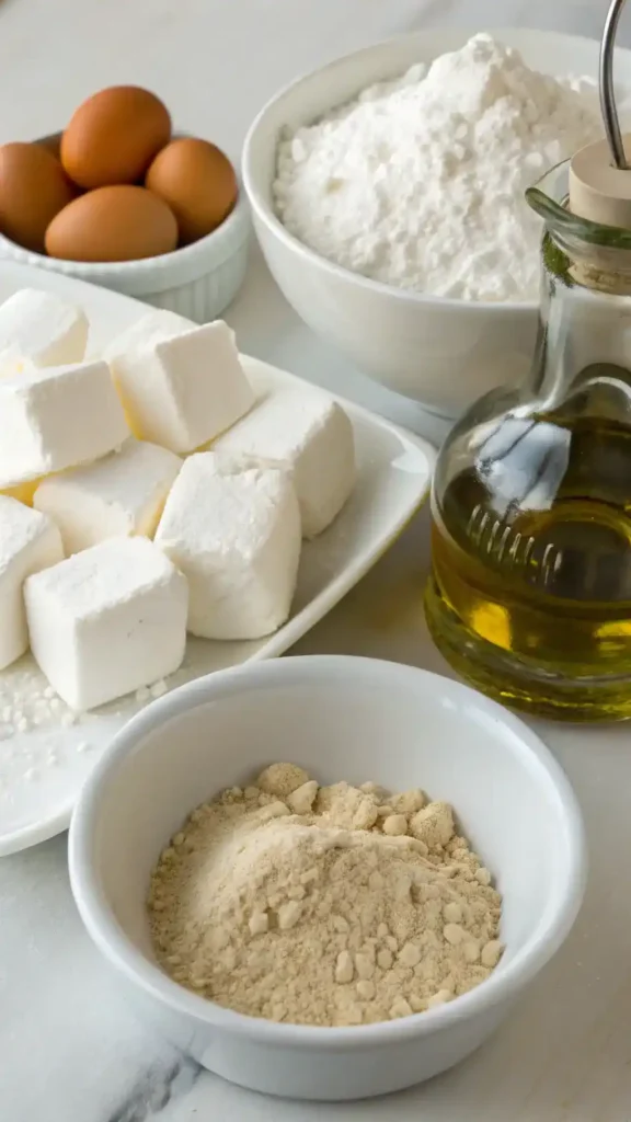 Ingredients for Deep Fried Marshmallows