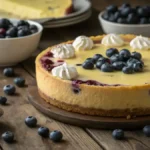 Finished Lemon Blueberry Cheesecake