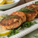 Plated Mediterranean Salmon Patties