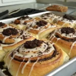 Freshly Baked Oreo-Stuffed Cinnamon Rolls