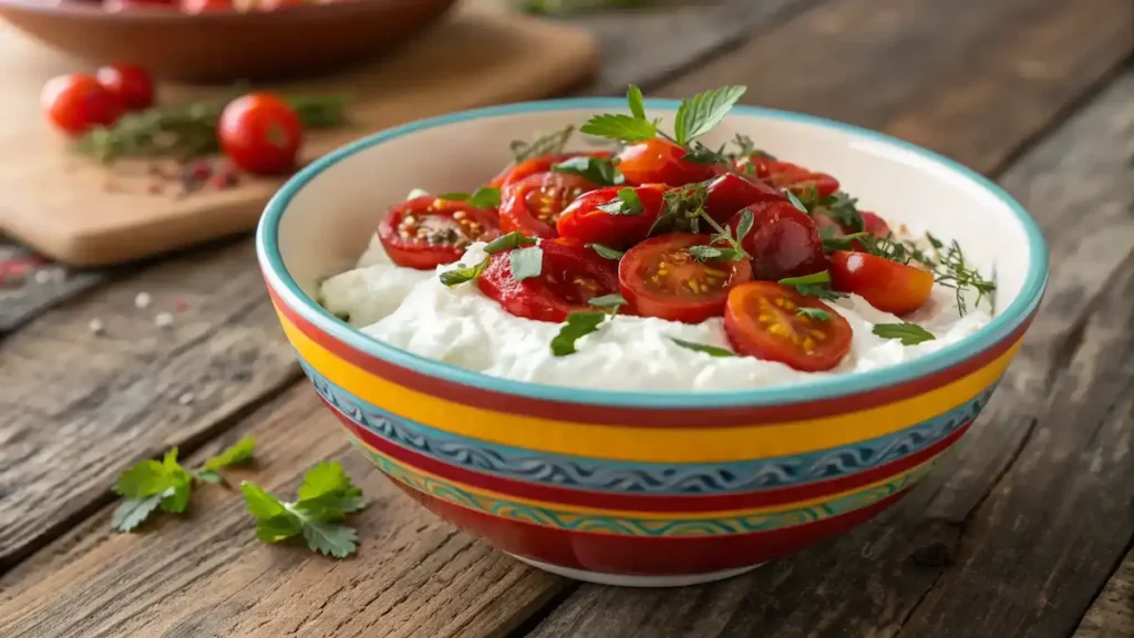 Whipped Cottage Cheese And Marinated Tomatoes Recipe