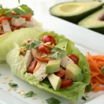 Avocado Chicken Salad Lettuce Wraps