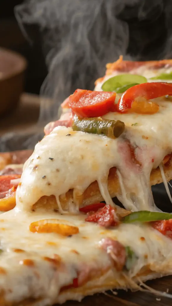 Close-up of Pizza Enchiladas