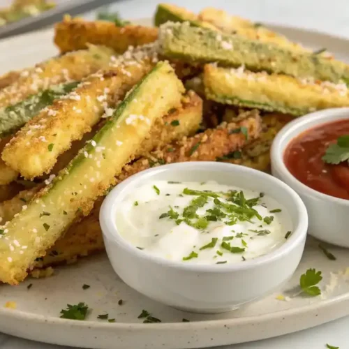Parmesan Garlic Zucchini Fries Recipe
