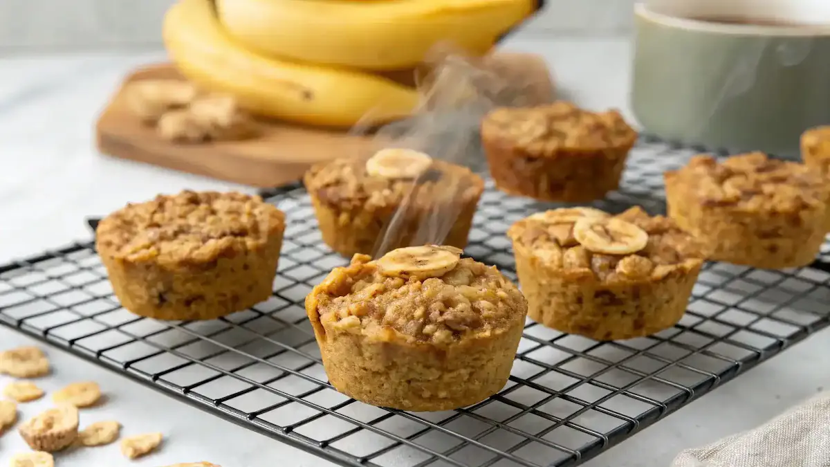Freshly Baked Banana Oatmeal Bites