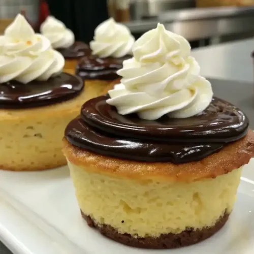 Finished Boston Cream Pie Cupcakes