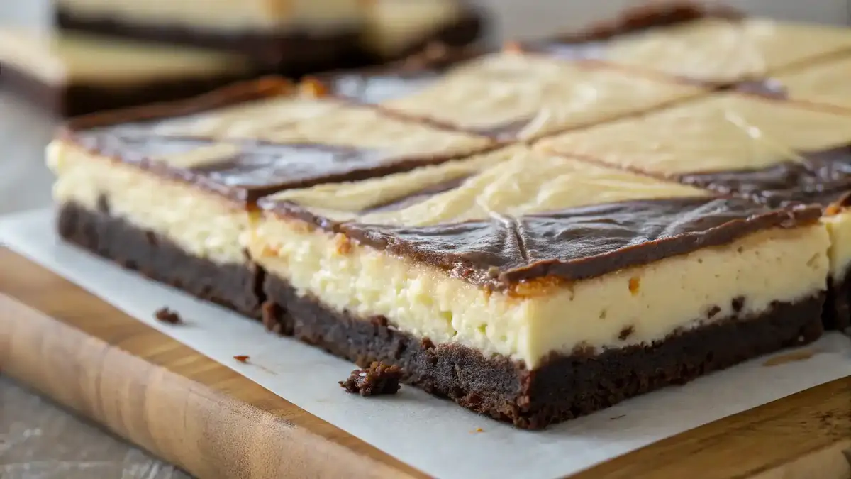 Freshly baked Cheesecake Brownies