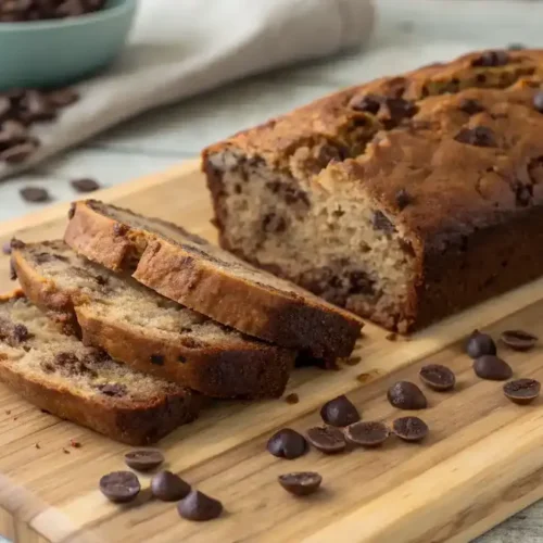 Freshly baked Chocolate Banana Bread