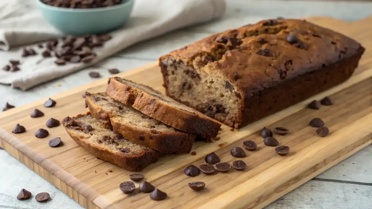 Freshly baked Chocolate Banana Bread