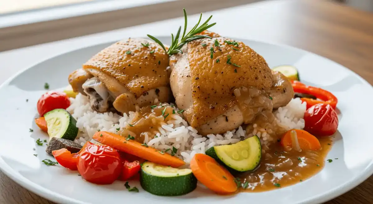 Finished Forgotten Chicken Recipe