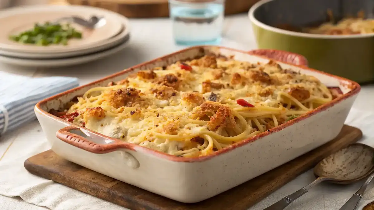 Monterey Chicken Spaghetti Casserole Recipe